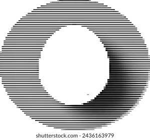 Abstract pixelated monochrome image of an egg shape.