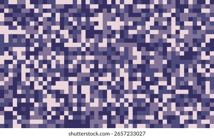 Abstract pixelated pattern in muted purples and pinks.  Ideal for backgrounds, website design, textiles, or modern art projects.