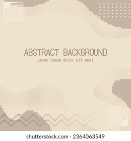 Abstract Pixelated Smooth Liquid Surface  Brown Waves Background