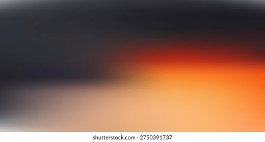 Abstract Pixelated Sunset Ocean Horizon Background with Vibrant Gradient Sky