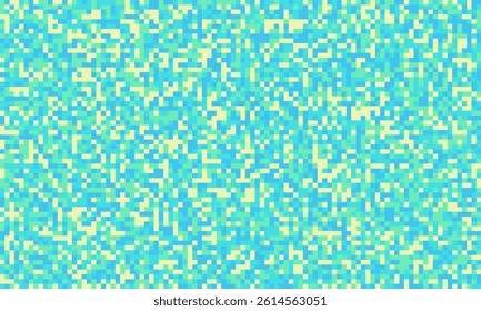 Abstract pixelated texture in calming pastel blues and greens.  Ideal for website backgrounds, digital art, or textile designs.  Evokes feelings of serenity and digital modernity.