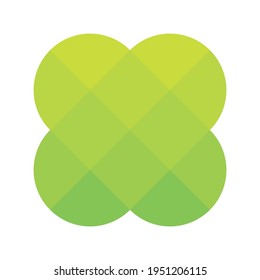 Abstract pixelized mosaic logo design