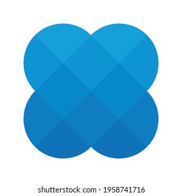 Abstract pixelized mosaic logo design