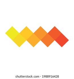 Abstraktes pixelisiertes Mosaiklogo-Design