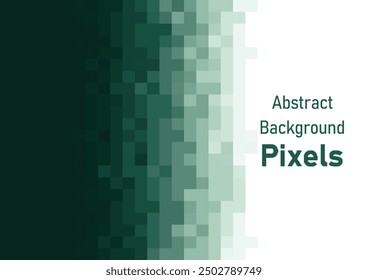 Abstract pixels background green gradient colors geometric texture pattern vector illustration