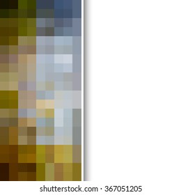 Abstract pixels cover design