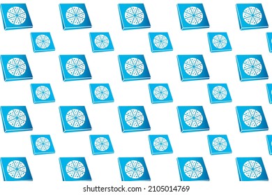 Abstract Pizza Box Pattern Background