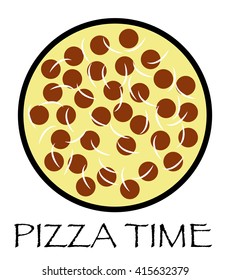 Abstract pizza icon (logo)
