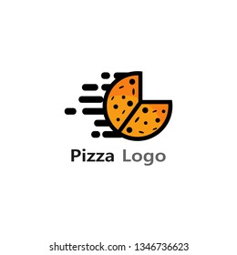 Abstract Pizza Logo Design Vector Image