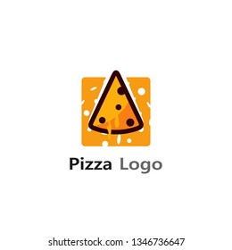 Abstract Pizza Logo Design Vector Image