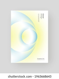 Abstract Placard, Poster, Flyer, Banner Design. Light and shadow illustration on vertical A4 format. 3d geometric shapes. Decorative neumorphism backdrop.
