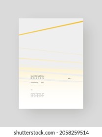 Abstract Placard, Poster, Flyer, Banner Design, Blank, Document. Minimal illustration on vertical A4 format. Original geometric shapes composition.