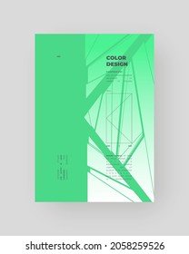 Abstract Placard, Poster, Flyer, Banner Design, Blank, Document. Minimal illustration on vertical A4 format. Original geometric shapes composition.