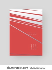 Abstract Placard, Poster, Flyer, Banner Design, Blank, Document. Minimal illustration on vertical A4 format. Original geometric shapes composition.