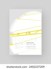 Abstract placard, poster, flyer, banner, blank, document. Colorful illustration on vertical A4 format. Broken form. Cracked figure. 3d shapes composition. 