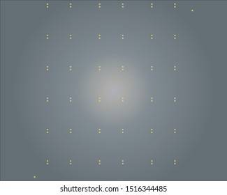abstract placement of solder mask for components (IC CHIP). gold colour for solder paste PCB components on grey background