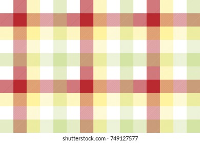 Abstract plaid fabric texture seamless pattern. Vector illustration.