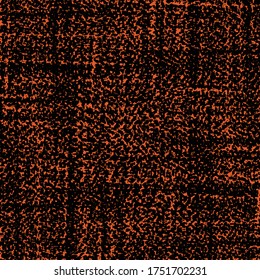 Abstract plaid pattern. Wool blanket texture. Design in black and ocher.