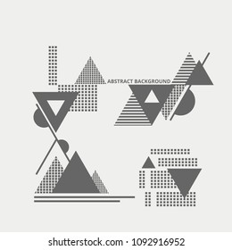 Abstract of plain geometric background, Illustration vector eps10