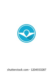 Abstract Plane Paper Logo Template