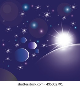 Abstract planet background