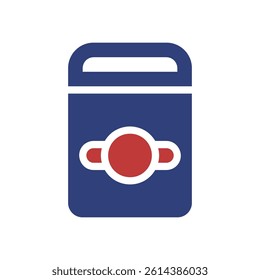 Abstract Planet in a Blue Box: Modern Graphic Art