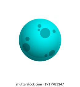 Abstract planet cosmic vector sphere on white background