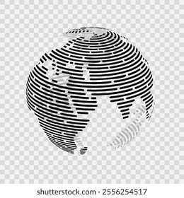 Abstract planet earth in 3d