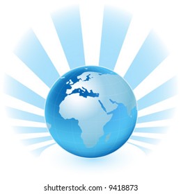 abstract planet earth map
