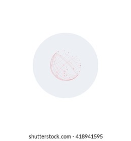 Abstract planet icon.