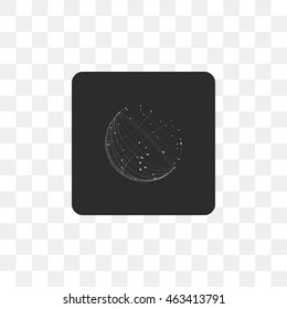 Abstract planet icon.