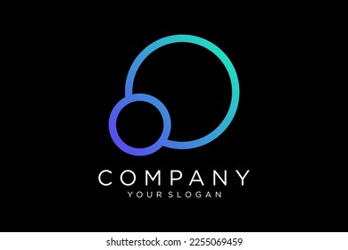 Abstract Planet logo design vector symbol