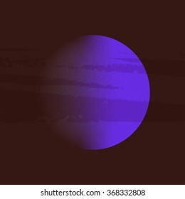 Abstract planet vector background