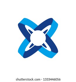 Abstract planet/orbit logo template