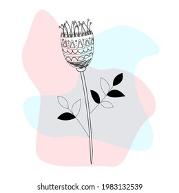 Abstract Plant Art design. vector