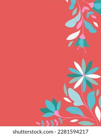 abstract plant flowers, trees that have many color choices