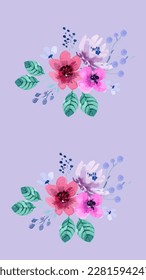 abstract plant flowers, trees that have many color choices