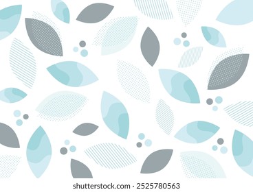 Abstract plant pattern background illustration, vector illustration