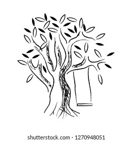 Abstract plant stock design vector. flat design.  Vector illustration