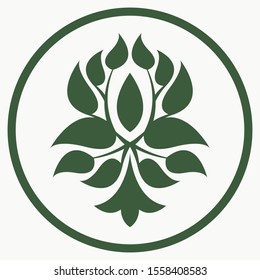 Abstract plant symbol. Tree icon.