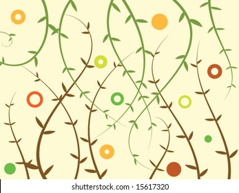 abstract plant vector