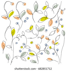 Abstract plants illustration
