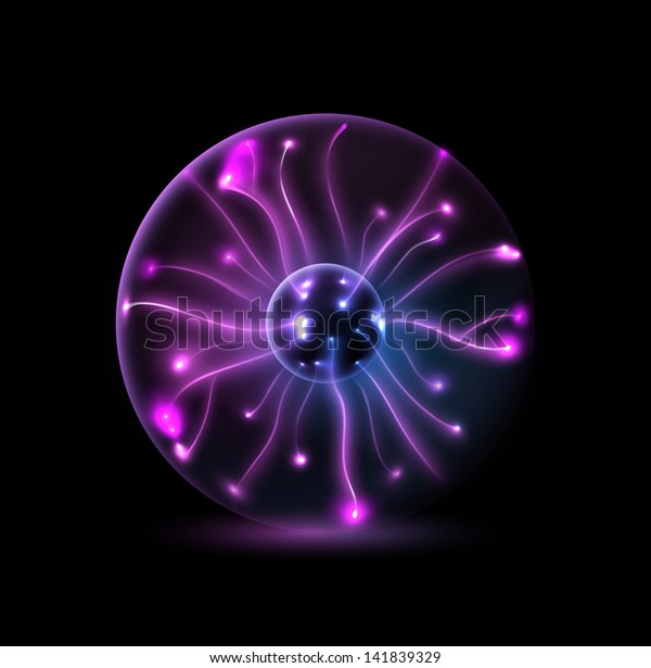 Abstract plasma sphere. Illustration\
contains transparency and blending effects, eps\
10