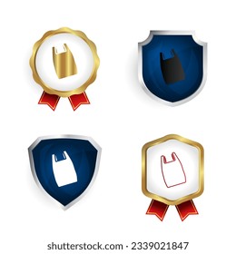 Abstract Plastic Bag Badge and Label Collection, can be used for business designs, presentation designs or any suitable designs.
