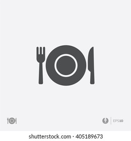 Abstract plate menu icon