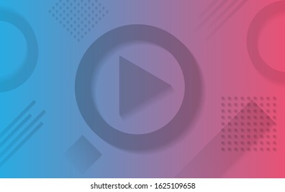 Abstract play background. Dynamic shapes composition.