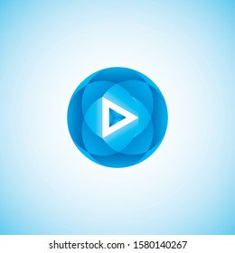 abstract play illustration logo design