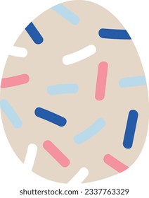 Abstract playful collage shape. Abstract element.