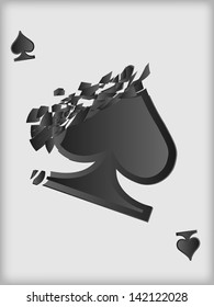 Abstract playing cards symbol