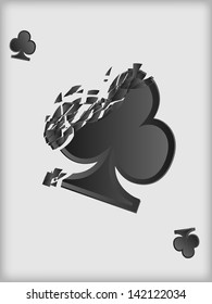 Abstract playing cards symbol
